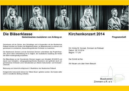 Kirchenkonzert 2014